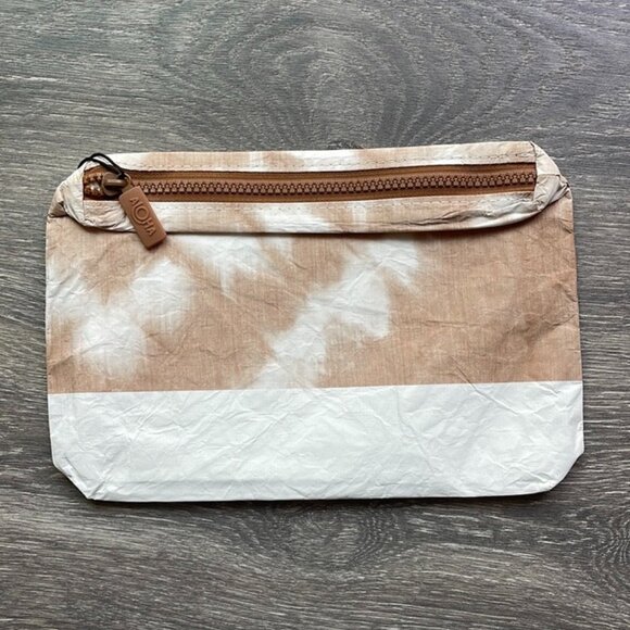 Aloha Collection Small Pouch, Shibori by Chelsea Kauai, sandstone - Picture 2 of 8